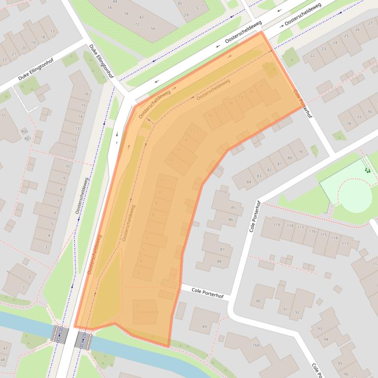 Kaart van postcodegebied 1628TE.