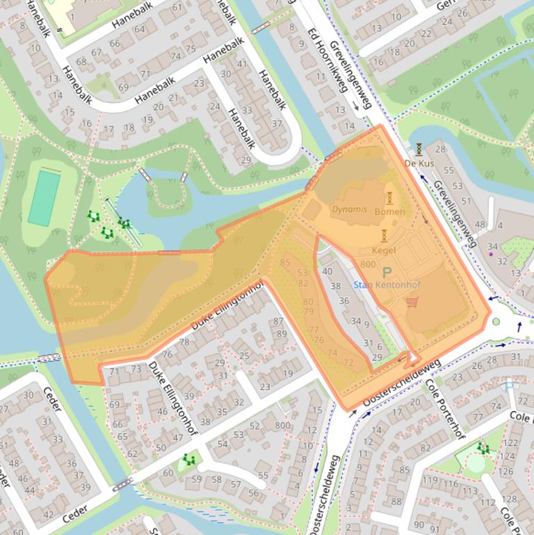 Kaart van postcodegebied 1628TR.