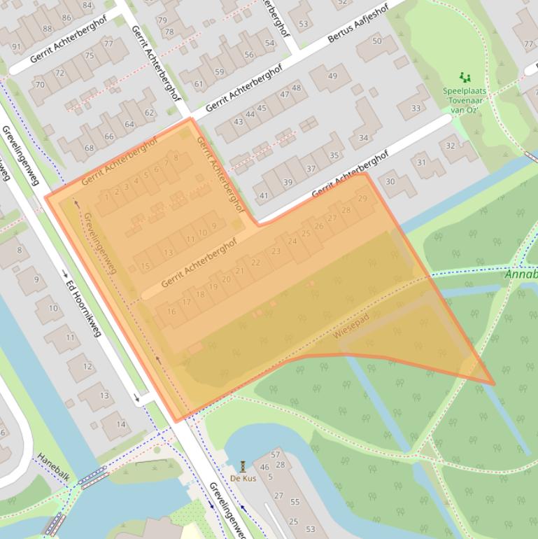 Kaart van postcodegebied 1628VB.