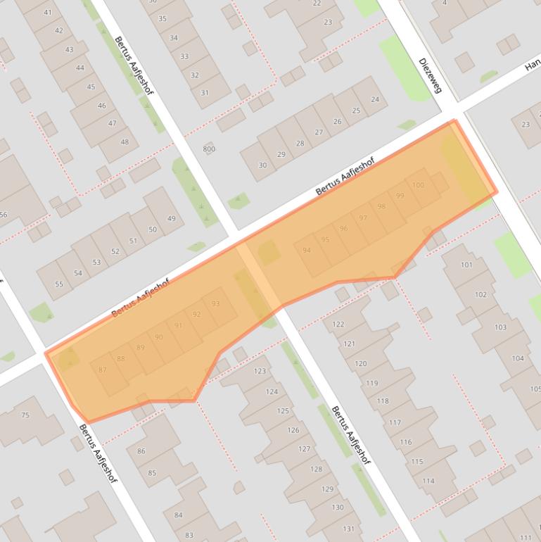 Kaart van postcodegebied 1628VL.