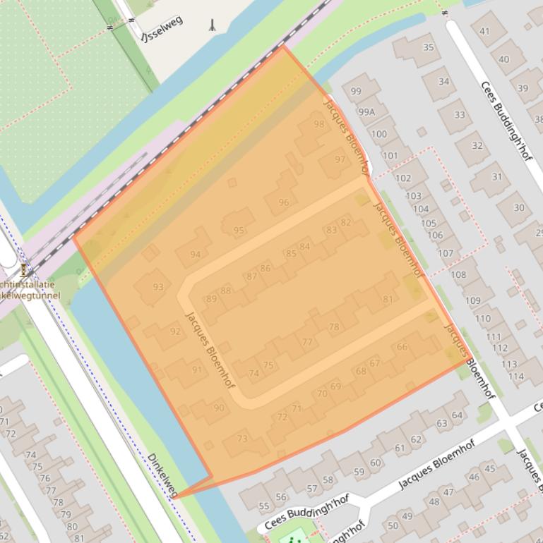 Kaart van postcodegebied 1628VP.