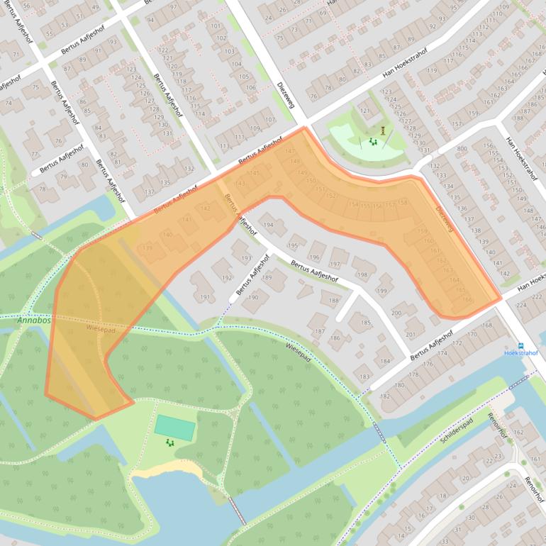 Kaart van postcodegebied 1628VT.