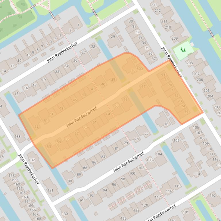 Kaart van postcodegebied 1628ZB.