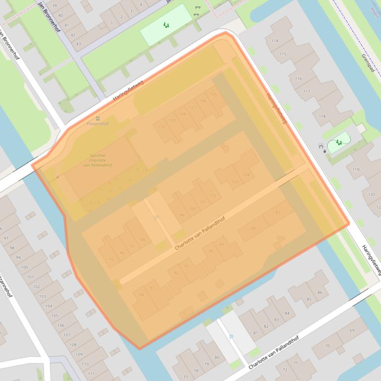 Kaart van postcodegebied 1628ZJ.