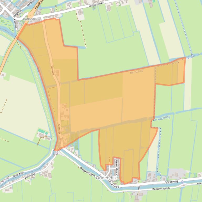 Kaart van postcodegebied 1631DB.