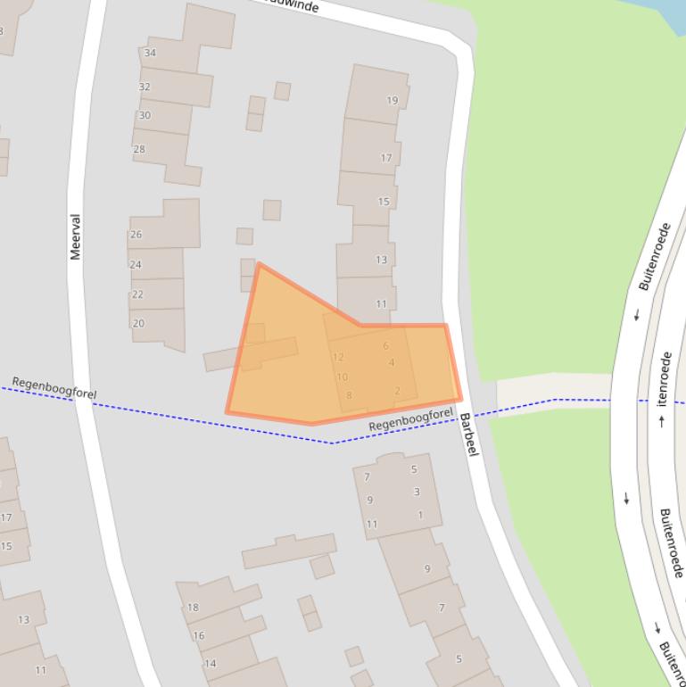 Kaart van postcodegebied 1633DH.