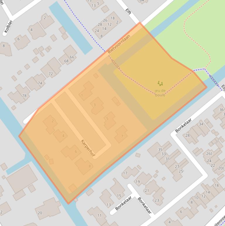 Kaart van postcodegebied 1633DR.