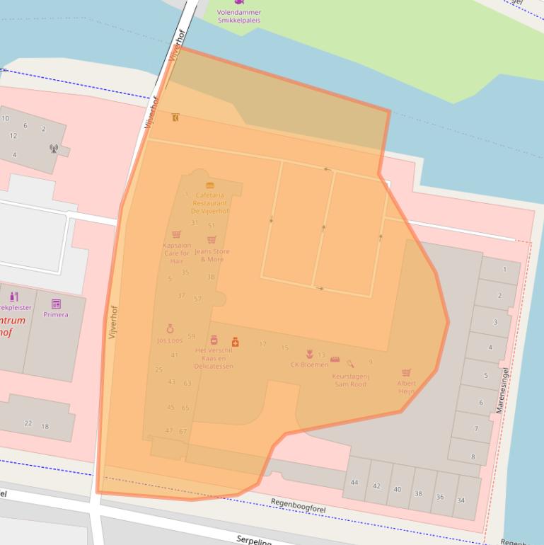 Kaart van postcodegebied 1633DS.