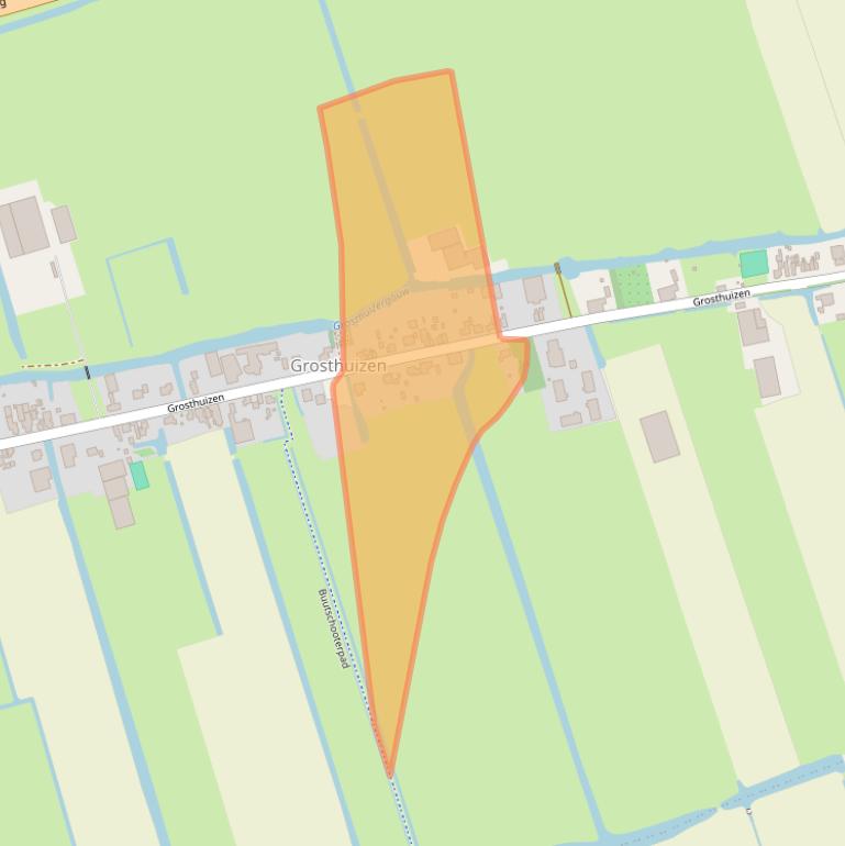 Kaart van postcodegebied 1633EN.