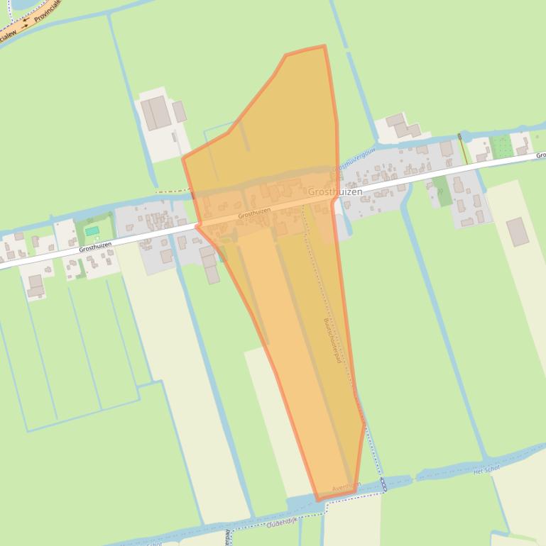 Kaart van postcodegebied 1633EP.