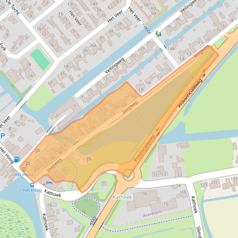 Kaart van postcodegebied 1633GD.