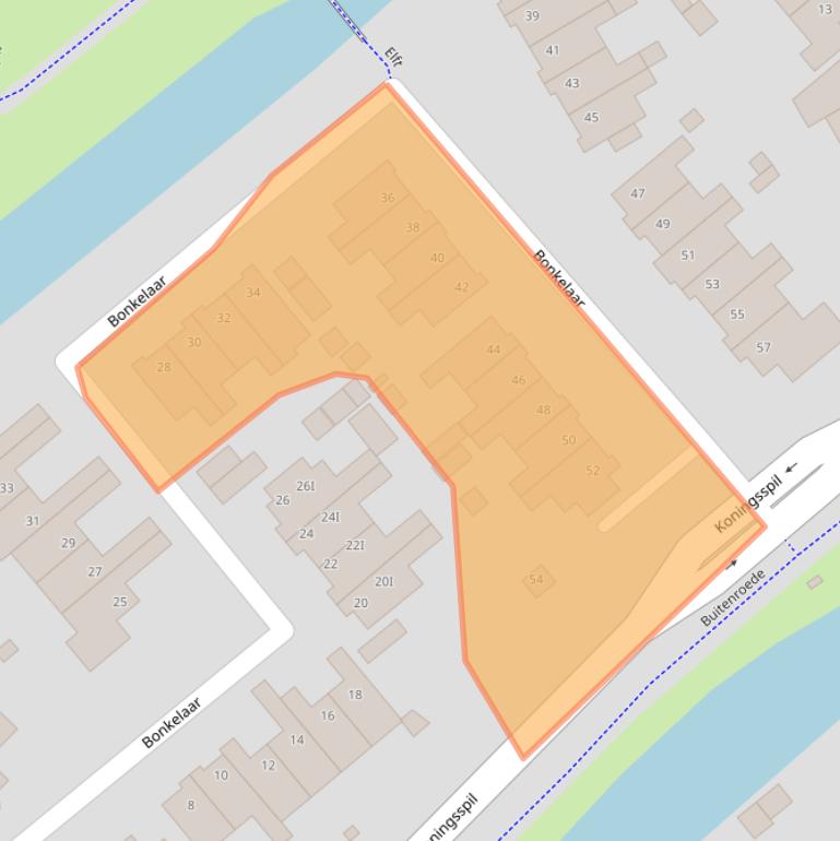 Kaart van postcodegebied 1633GS.