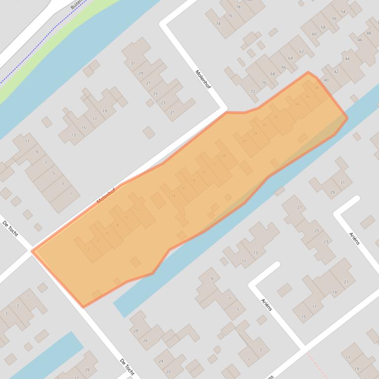 Kaart van postcodegebied 1633HS.