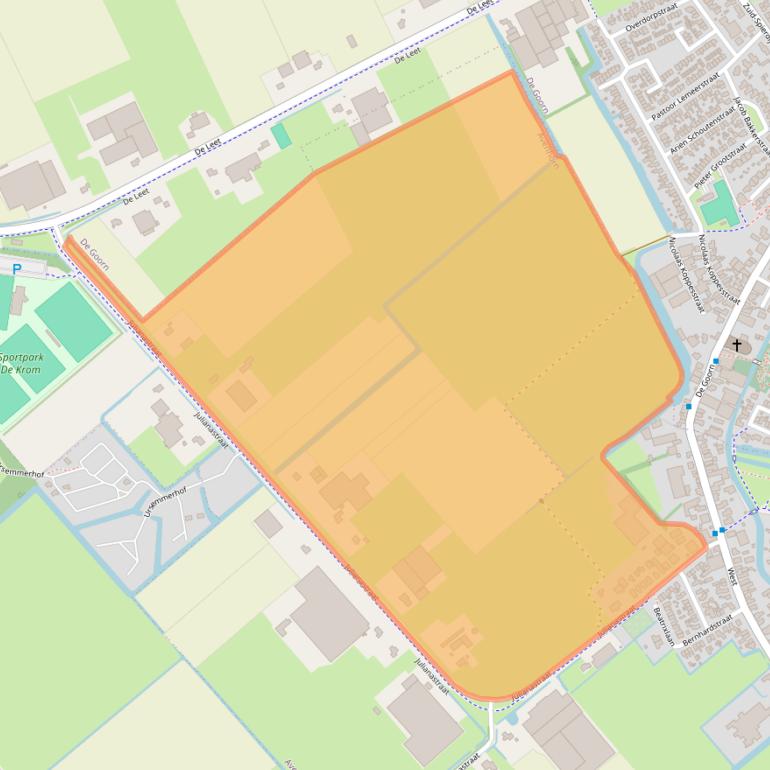 Kaart van postcodegebied 1633JM.