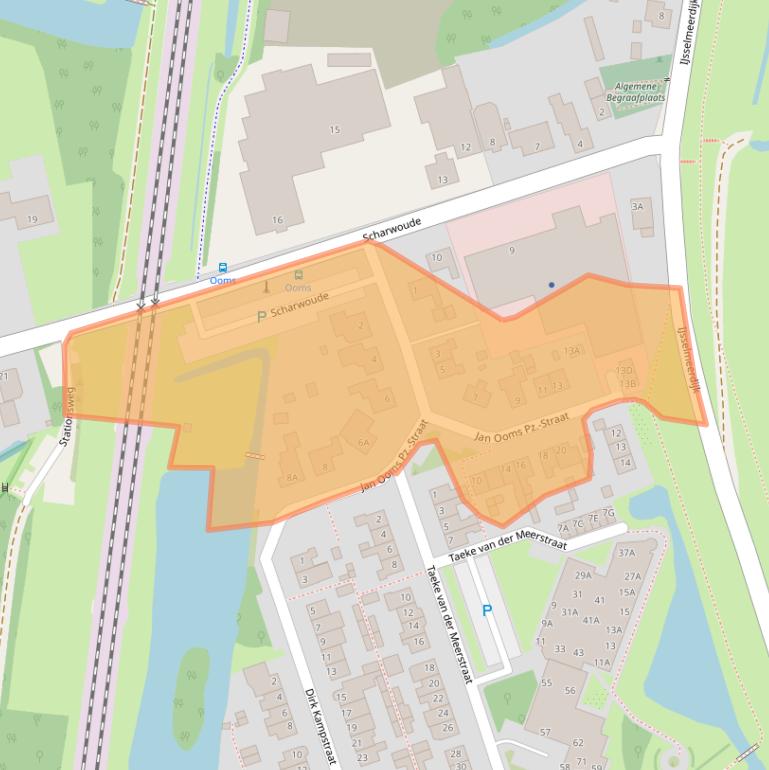 Kaart van postcodegebied 1634ED.