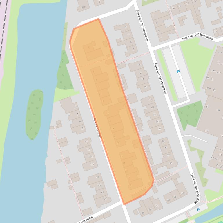 Kaart van postcodegebied 1634EH.