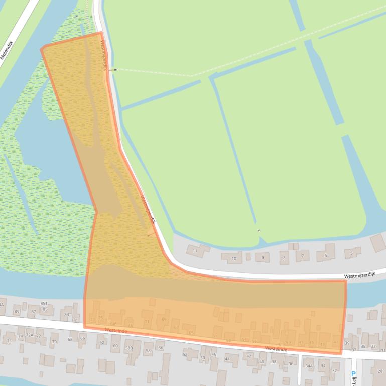 Kaart van postcodegebied 1636VC.