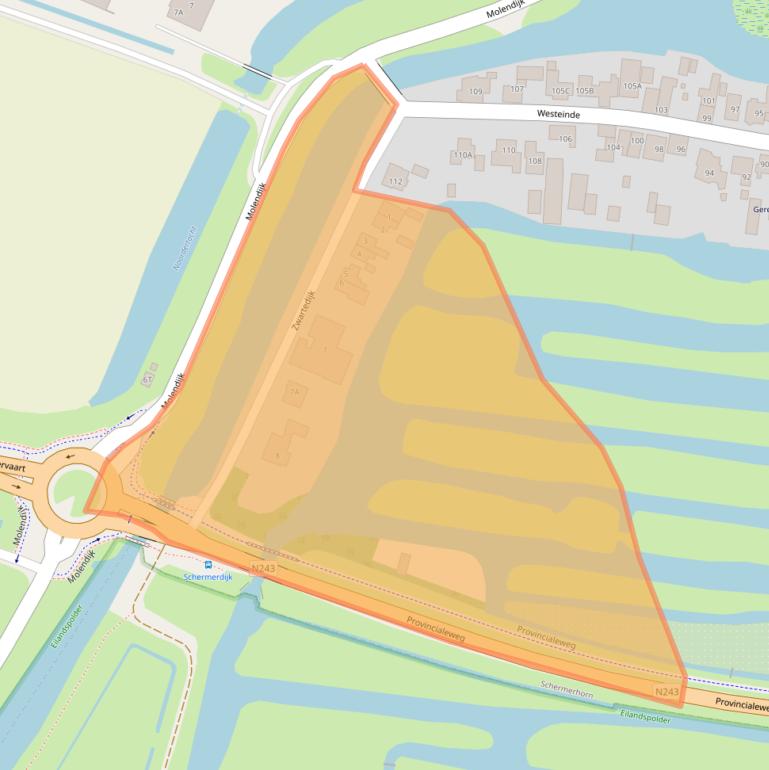 Kaart van postcodegebied 1636VJ.