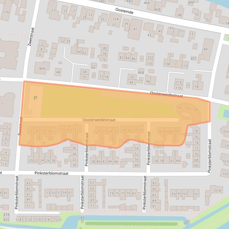 Kaart van postcodegebied 1636XD.