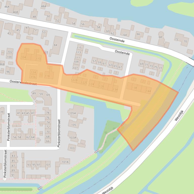 Kaart van postcodegebied 1636XH.