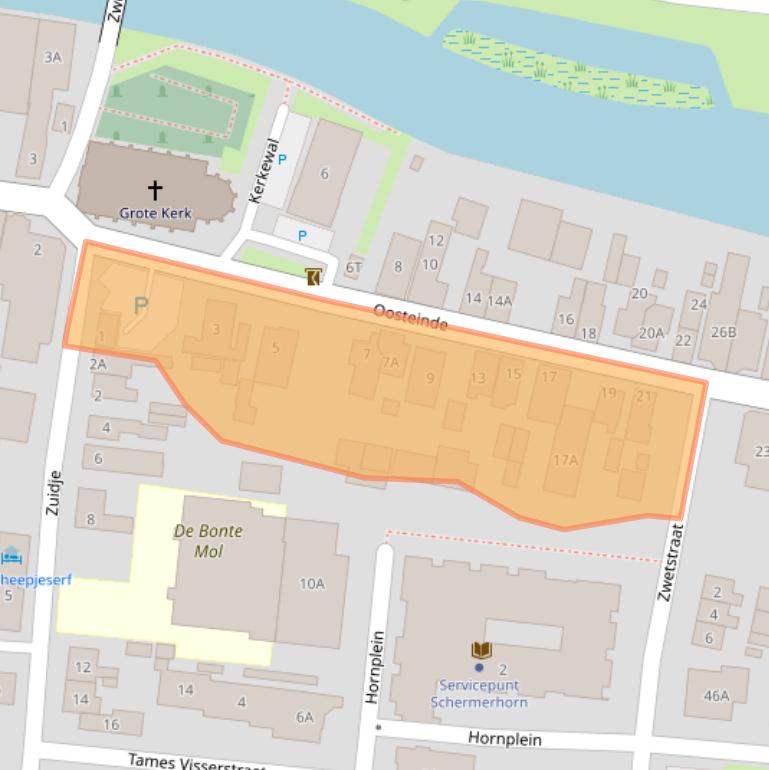 Kaart van postcodegebied 1636XR.