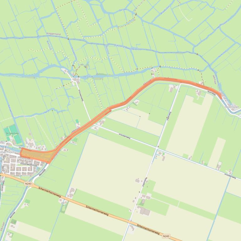 Kaart van postcodegebied 1636XW.