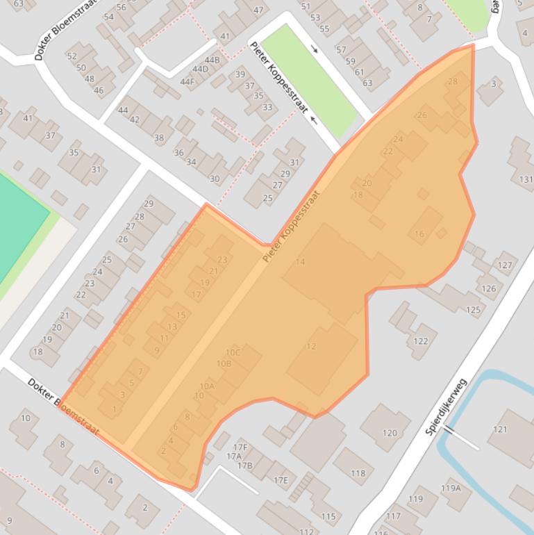 Kaart van postcodegebied 1641LS.