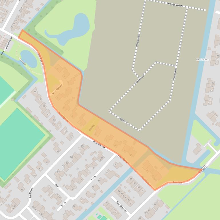 Kaart van postcodegebied 1645PJ.