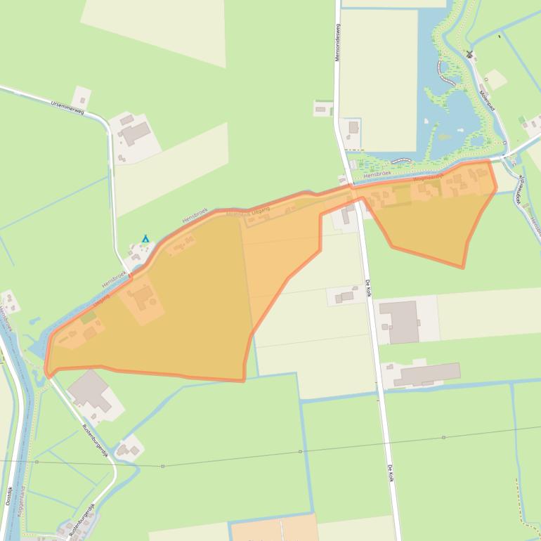Kaart van postcodegebied 1645RA.