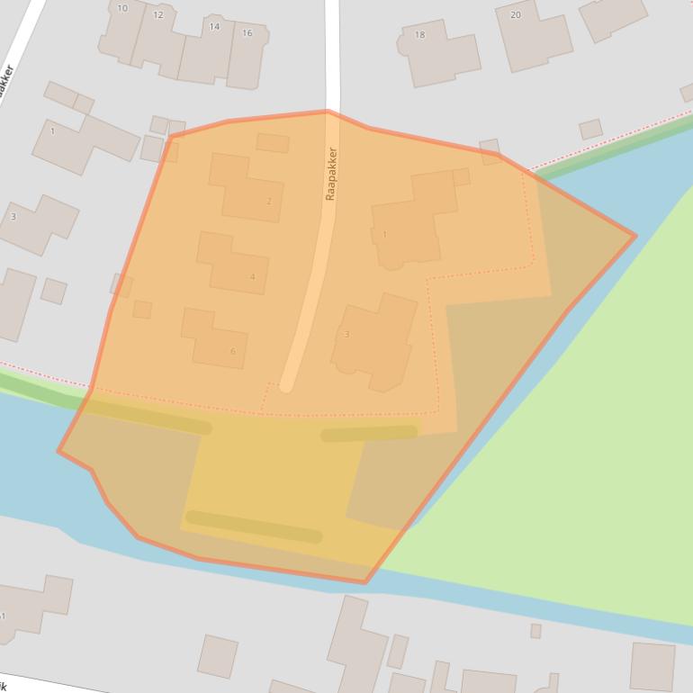 Kaart van postcodegebied 1645RT.