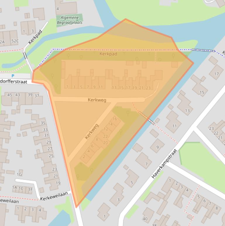 Kaart van postcodegebied 1645SK.