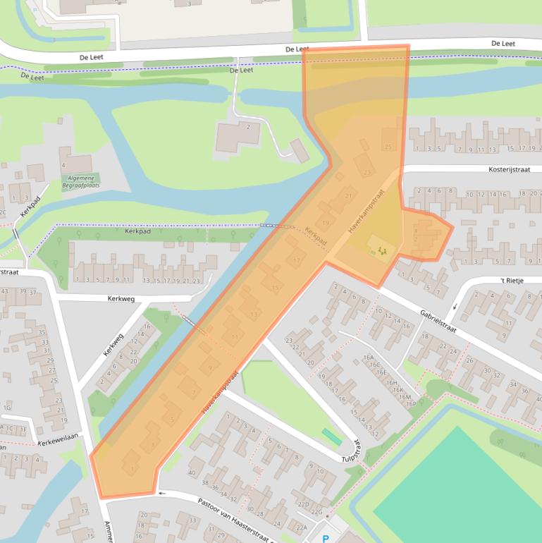 Kaart van postcodegebied 1645SM.