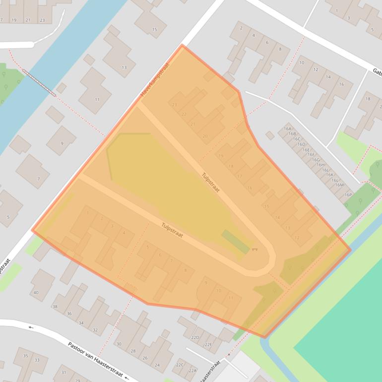 Kaart van postcodegebied 1645SN.