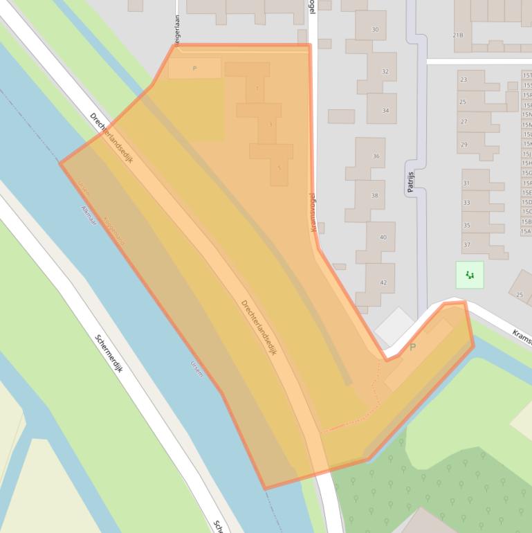 Kaart van postcodegebied 1645TP.