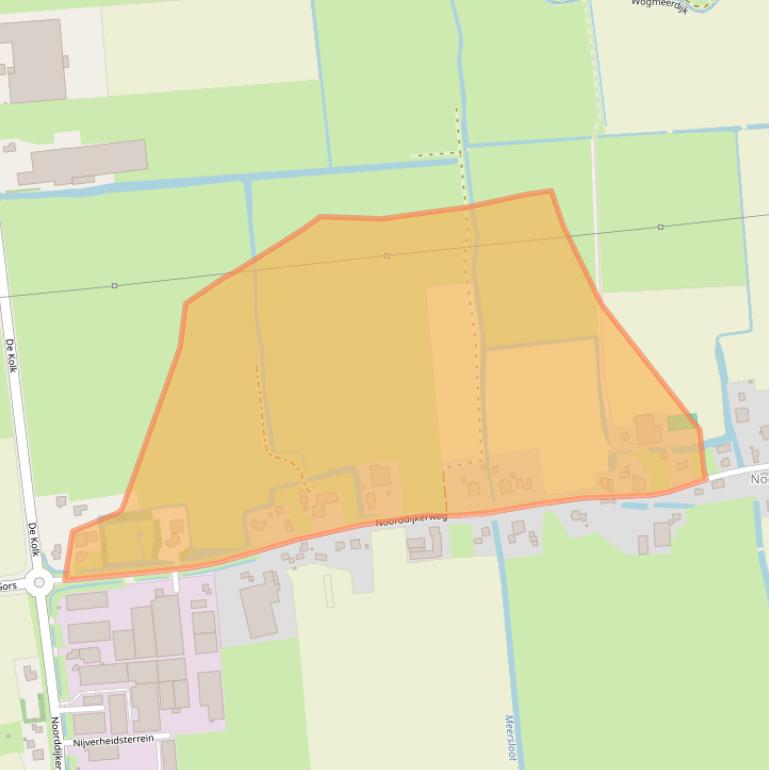 Kaart van postcodegebied 1645VC.
