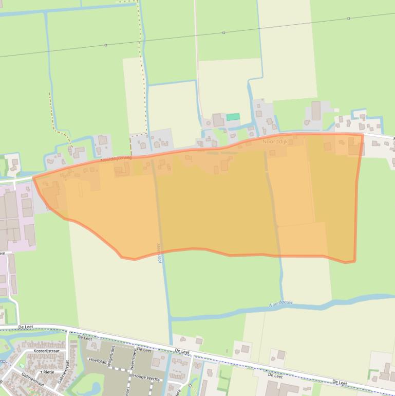 Kaart van postcodegebied 1645VH.