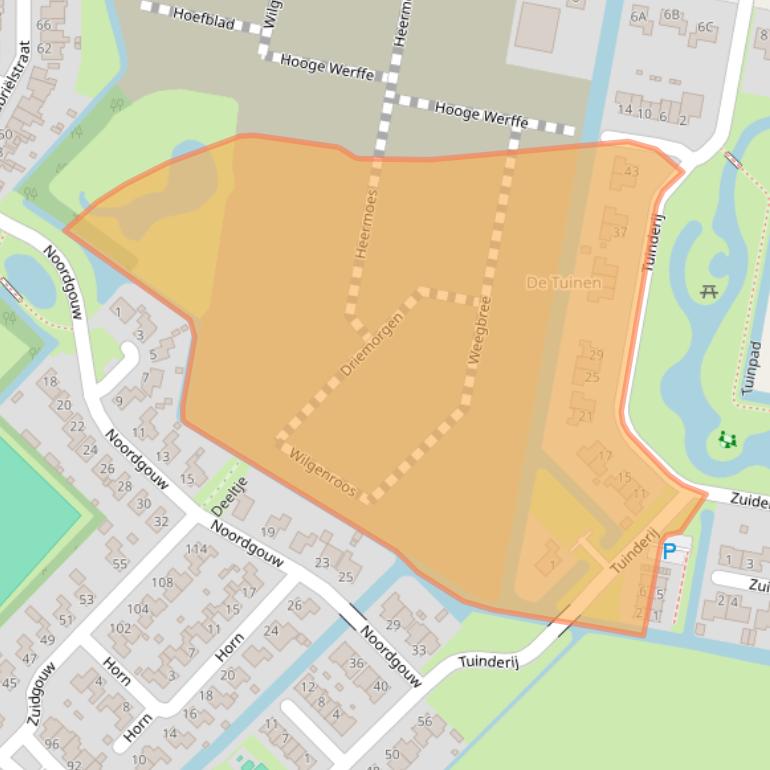 Kaart van postcodegebied 1645WB.