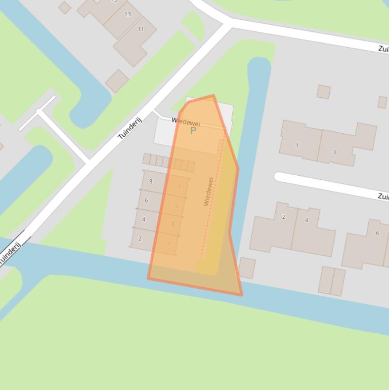 Kaart van postcodegebied 1645WD.