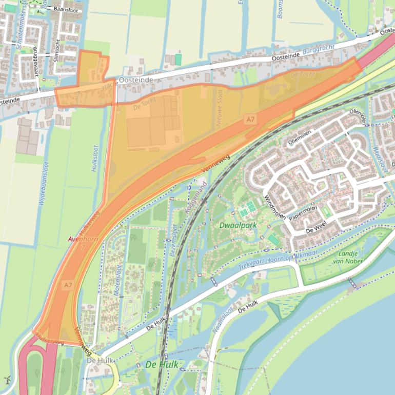 Kaart van postcodegebied 1647AE.