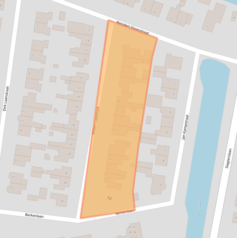 Kaart van postcodegebied 1647AL.