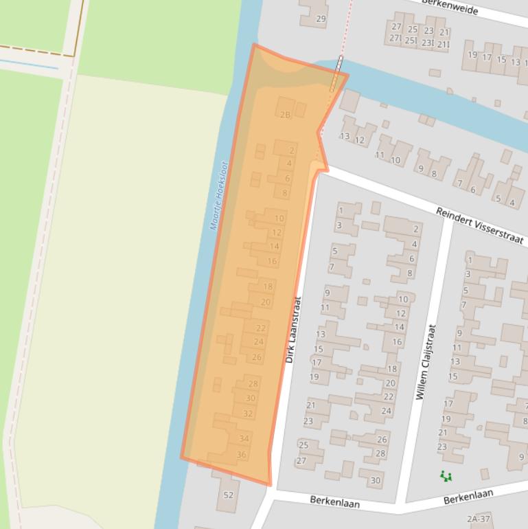 Kaart van postcodegebied 1647AR.