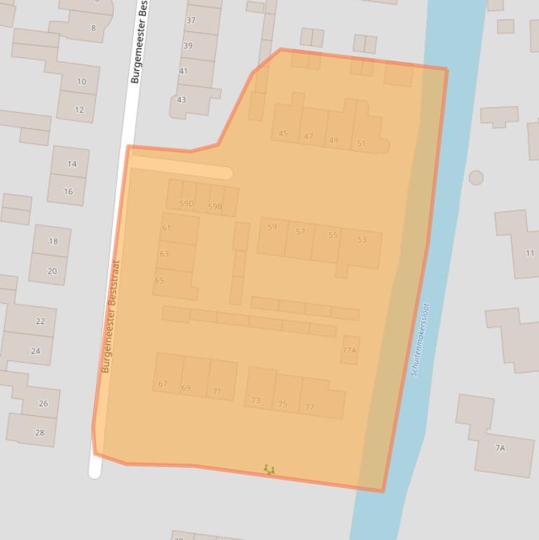 Kaart van postcodegebied 1647BB.