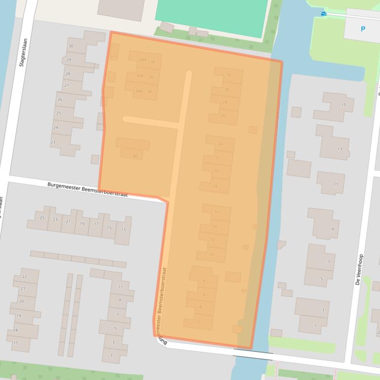 Kaart van postcodegebied 1647BE.