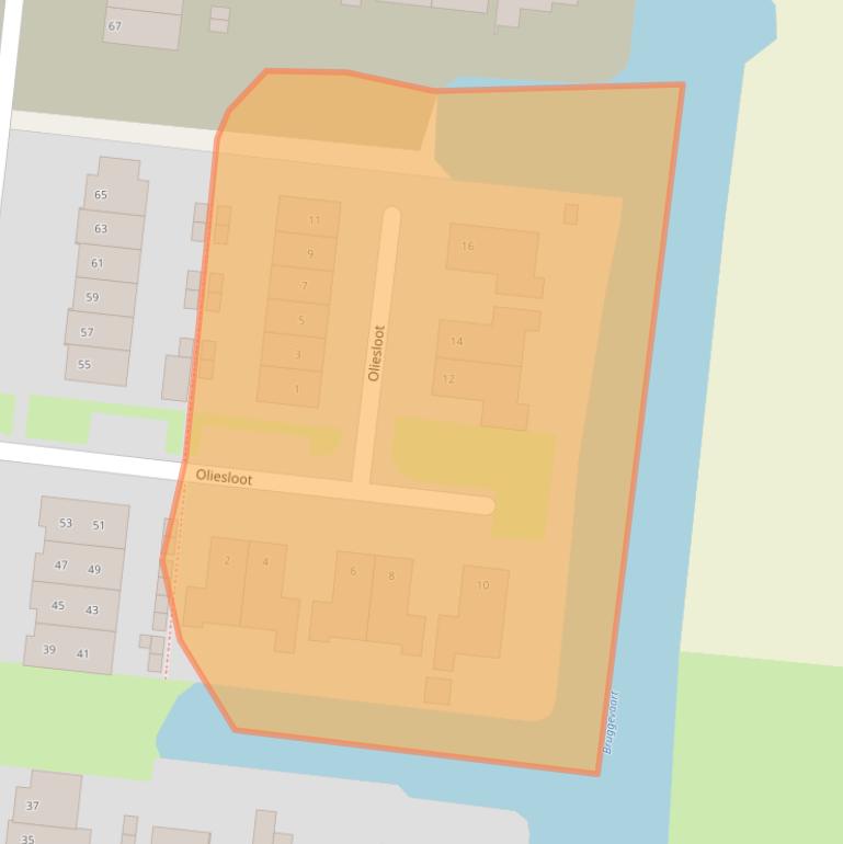 Kaart van postcodegebied 1647BV.