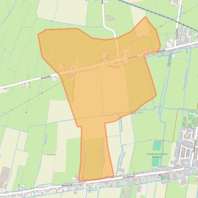 Kaart van postcodegebied 1647CL.