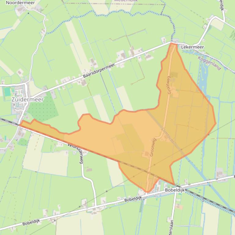 Kaart van postcodegebied 1647CN.