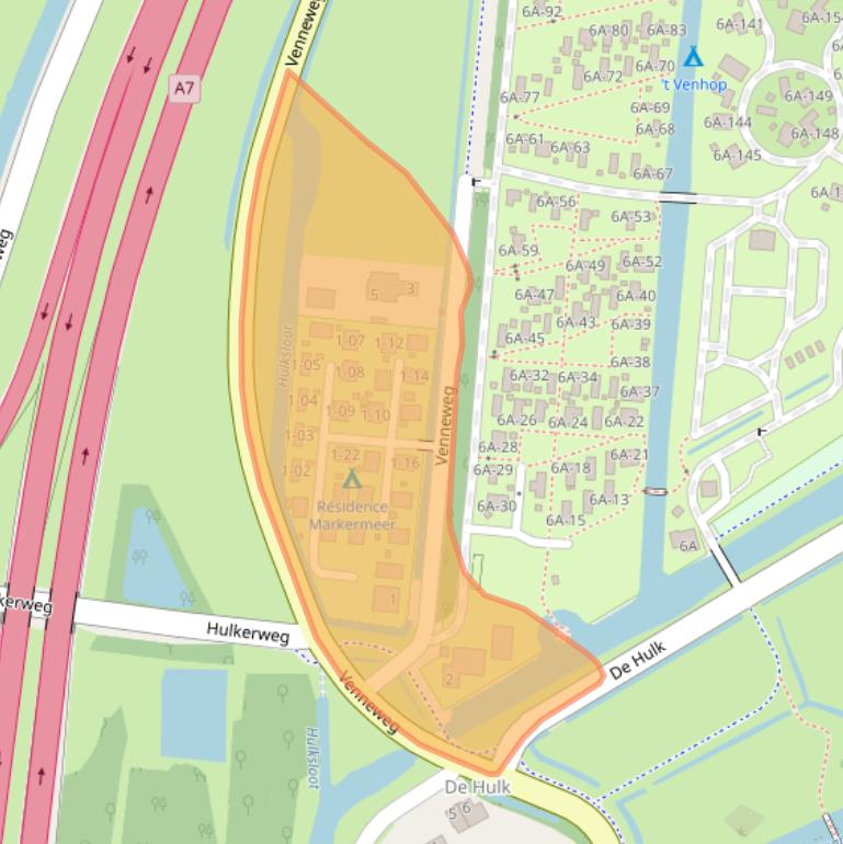 Kaart van postcodegebied 1647DP.