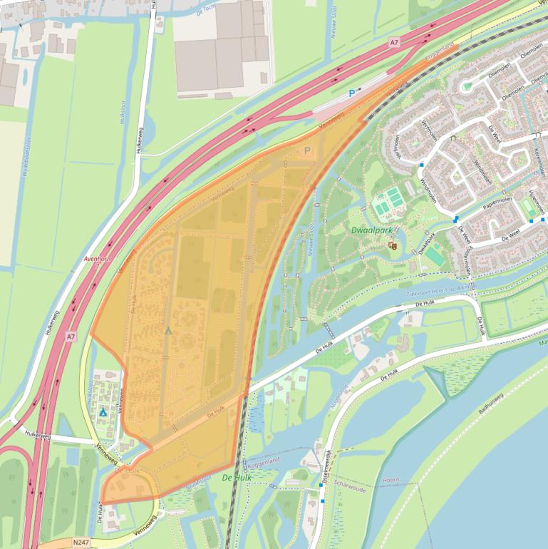 Kaart van postcodegebied 1647DR.