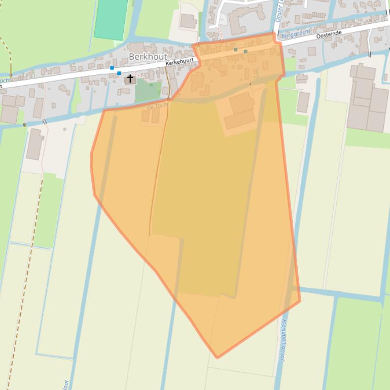 Kaart van postcodegebied 1647MD.