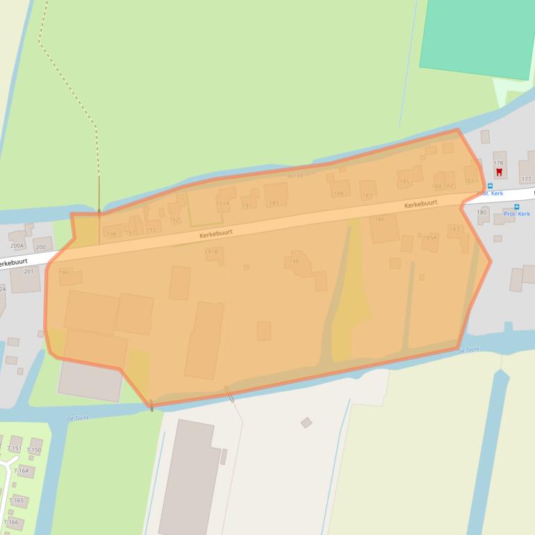 Kaart van postcodegebied 1647MG.